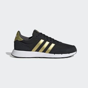 adidas Run 60s 2.0 Laufschuh Core Black / Gold Metallic / Grey Six (GX1714)