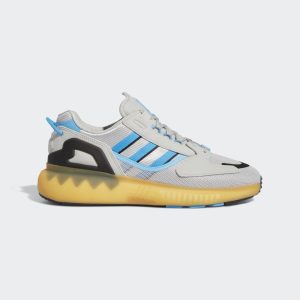 adidas ZX 5K Boost Schuh Grey One / Sky Rush / Pulse Amber (GW3039)