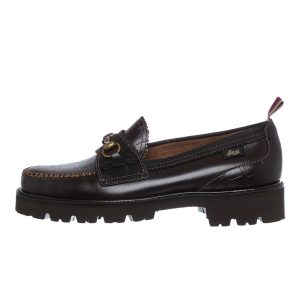 G.H. Bass & Co. Weejun Superlug Lincoln ND Dark Brown Leather / Black (BA91533-040)