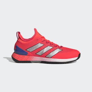 adidas Adizero Ubersonic 4 Tennisschuh Solar Red / Silver Metallic / Lucid Blue (HQ8379)