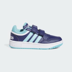adidas Hoops Schuh Dark Blue / Light Aqua / Cloud White (IF5320)