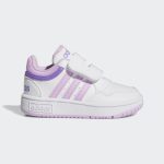 adidas Hoops Schuh Cloud White / Bliss Lilac / Violet Fusion (IF7734)