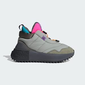 adidas X_PLRBOOST Puffer Shoes Metal Grey / Lucid Pink / Silver Pebble (ID1944)