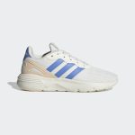 adidas Nebzed Cloudfoam Lifestyle Running Schuh Core White / Blue Fusion / Bliss Orange (HP7861)