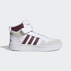 adidas PostMove Mid Cloudfoam Super Lifestyle Basketball Mid Classic Schuh Cloud White / Shadow Red / Better Scarlet (H06135)