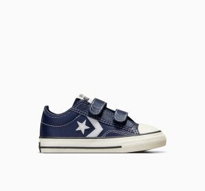 Converse Star Player 76 Easy On Leather Black Blue (A05536C)