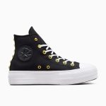Converse Chuck Taylor All Star Lift Platform Star Studded Black Black/ White (A05453C)
