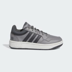 adidas Hoops 3.0 Kids Schuh Grey Three / Carbon / Grey Six (IF7748)