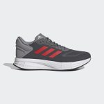 adidas Duramo 10 Wide Laufschuh Grey Four / Vivid Red / Iron Metallic (GW4127)