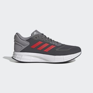 adidas Duramo 10 Wide Laufschuh Grey Four / Vivid Red / Iron Metallic (GW4127)