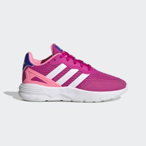adidas Nebzed Lifestyle Lace Running Schuh Lucid Fuchsia / Cloud White / Cloud White (HQ6138)