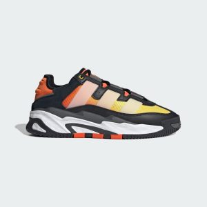 adidas Niteball Schuh Core Black / Cloud White / Semi Impact Orange (ID8074)