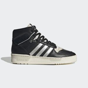 adidas Rivalry High Consortium Schuh Core Black / Silver Metallic / Grey One (ID7388)