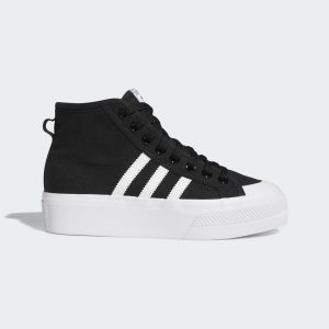 adidas Nizza Platform Mid Schuh Core Black / Cloud White / Cloud White (FY2783)