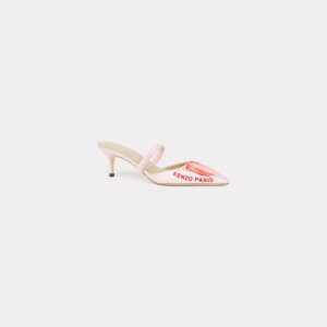 Kenzo Sandales à Talon Aiguille ‚Kenzo Mio‘ Femme Rose Clair – Taille 37 (FE52PP110F85)