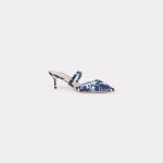 Kenzo Sandales à Talon Aiguille ‚Kenzo Mio‘ Femme Bleu Nuit – Taille 35 (FE52PP110F86)
