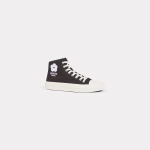 Kenzo Baskets Montantes ‚Kenzo Foxy‘ En Toile Femme Noir – Taille 36 (FE52SN025F72)