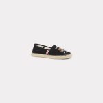 Kenzo Espadrilles Brodées ‚Kenzo Lucky Tiger‘ En Toile Homme Noir – Taille 41 (FE55ES020F81)