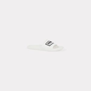 Kenzo Mules Pool ‚Boke Flower 2.0‘ Homme Noir – Taille 44 (FE55MU110P50)