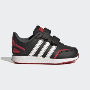 adidas VS Switch 3 Lifestyle Running Hook and Loop Strap Schuh Core Black / Cloud White / Vivid Red (GW6607)