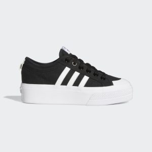 adidas Originals Black Nizza Platform Sneakers (FV5321)