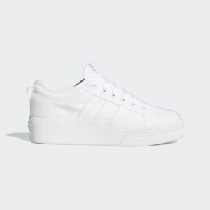 adidas Originals White Nizza Platform Sneakers (FV5322)