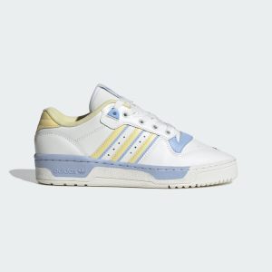 adidas Rivalry Low Schuh Core White / Almost Yellow / Blue Dawn (IG3332)