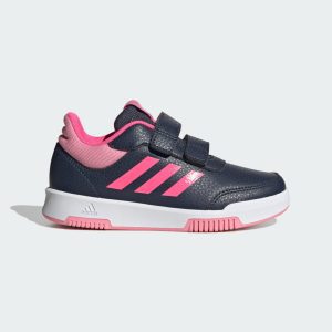 adidas Tensaur Hook and Loop Schuh Shadow Navy / Lucid Pink / Bliss Pink (ID2308)