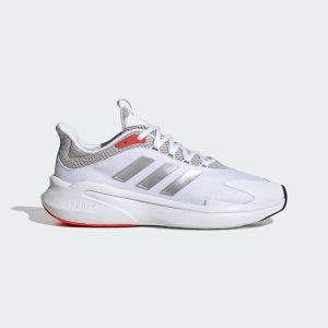 adidas AlphaEdge + Schuh Cloud White / Silver Metallic / Bright Red (IF7289)
