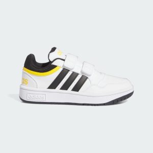 adidas Hoops Schuh Cloud White / Core Black / Bold Gold (IF5316)