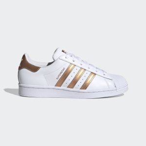 adidas Superstar Schuh Cloud White / Copper Metallic / Core Black (FX7484)