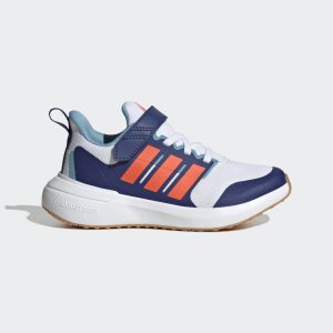 adidas Fortarun 2.0 Cloudfoam Sport Running Elastic Lace Top Strap Schuh Cloud White / Solar Red / Victory Blue (HP5450)