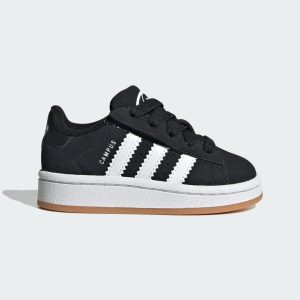 adidas Campus 00s Comfort Closure Elastic Lace Shoes Kids Core Black / Cloud White / Gum (JI4335)