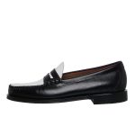 G.H. Bass & Co. Weejun Heritage Larson Moc Penny Black & White Lthr (BA11010H-001)