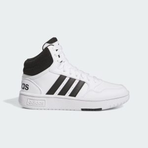 adidas Hoops Mid Schuh Cloud White / Core Black / Core Black (IG3715)