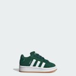 adidas Campus 00s Comfort Closure Elastic Lace Shoes Kids Dark Green / Cloud White / Gum (JI4333)