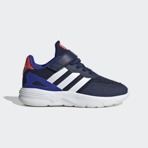 adidas Nebzed Lifestyle Running Elastic Lace Top Strap Schuh Dark Blue / Cloud White / Lucid Blue (HQ6145)