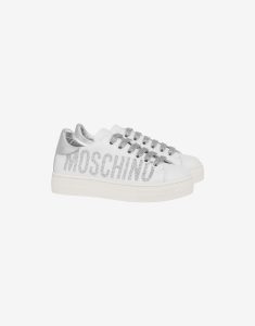 Moschino Sneaker Aus Kalbsleder Glittery Logo (MNT77429MK035)