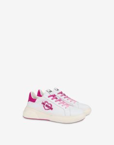 Moschino Sneaker Aus Kalbsleder Star Love (POLJA15105G1IIA310C)