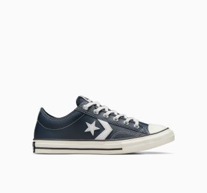 Converse Star Player 76 Leather Black Blue (A05547C)