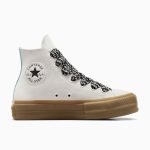Converse Chuck Taylor All Star Lift Platform Suede White White/ Blue (A10414C)