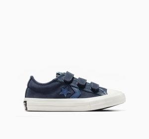 Converse Star Player 76 Suede & Leather Easy-On Midnight Pass/Lakeside Blue (A12623C)