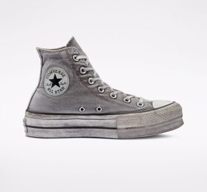 Converse Chuck Taylor All Star Lift Smoked Canvas High Top Grey Grey (563113C)
