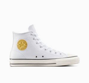 Converse CONS Chuck Taylor All Star Pro Leather & Metallic White/Gold/Egret (A11940C)