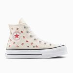 Converse Chuck Taylor All Star Lift Platform Embroidered Strawberries Egret/Soft Red/White (A14934C)