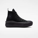 Converse Chuck Taylor All Star Move Platform Schwarz/Schwarz/Dk Smoke Grey (A03668C)