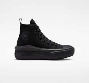 Converse Chuck Taylor All Star Move Platform Schwarz/Schwarz/Dk Smoke Grey (A03668C)