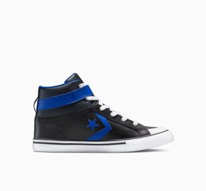 Converse Pro Blaze Strap Leather Black, White  (A13076C)