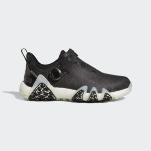 adidas Codechaos 22 BOA Spikeless Golfschuh Core Black / Linen Green / Dark Silver Metallic (GX3942)