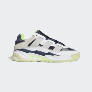 adidas Niteball Schuh Cloud White / Shadow Navy / Signal Green (GY8564)